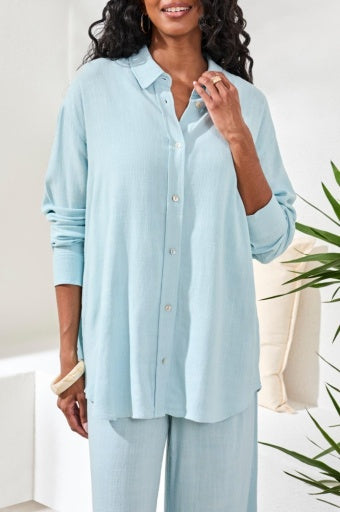 L/S BTN FRT SHIRT W/ BACK PLACKET 3078O