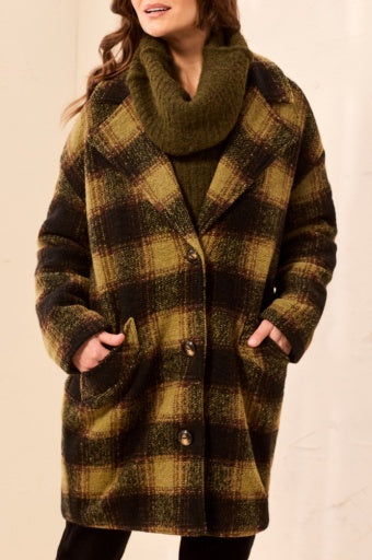 Lined Cocoon Coat 6283O-5056