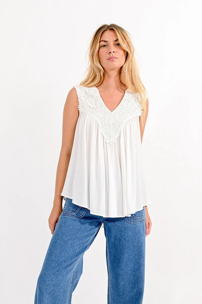 Lace Woven Tank