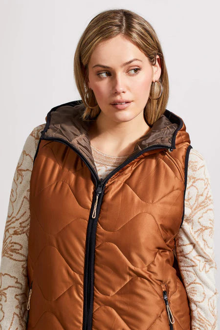 Reversible Hooded Puffer Vest