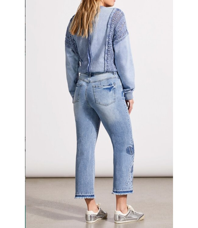 Sophia Microflare Crop Denim