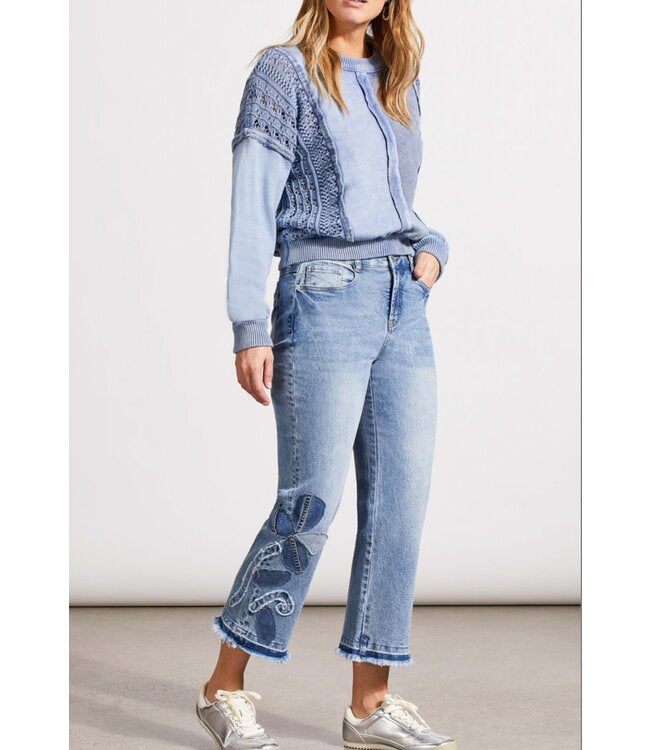 Sophia Microflare Crop Denim