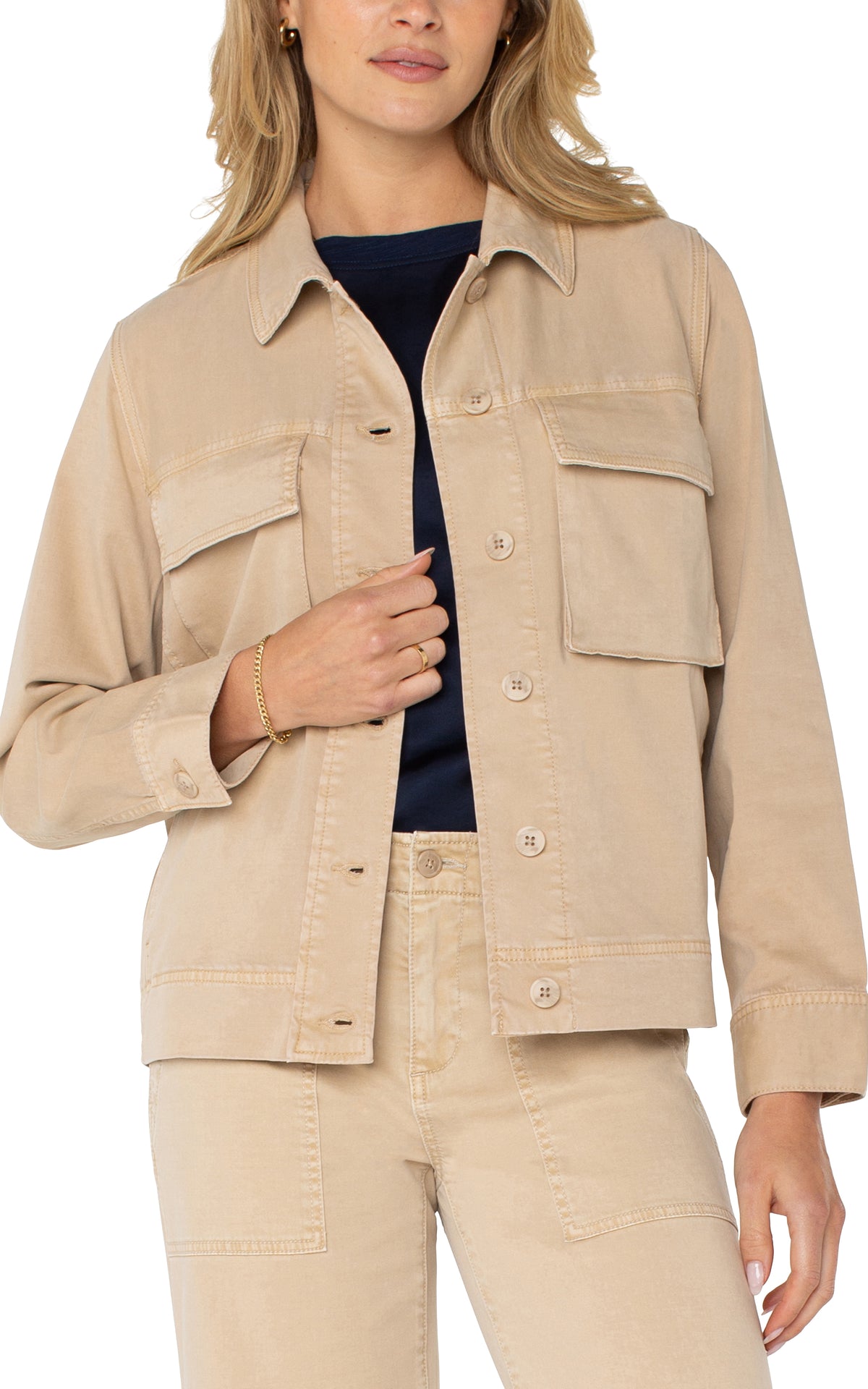 Buttonfront Cargo Jacket LM1B90L12