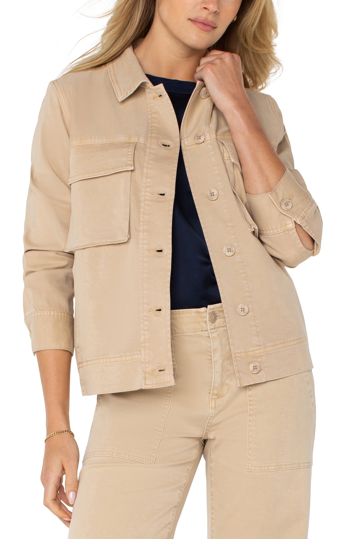 Buttonfront Cargo Jacket LM1B90L12