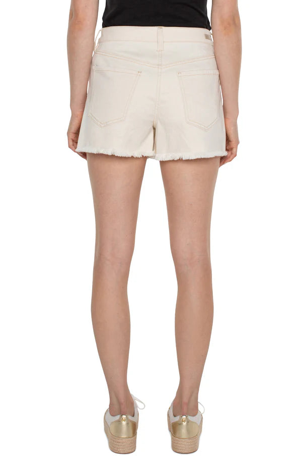 Christine Utility High Rise Short W/Exposed Buttons