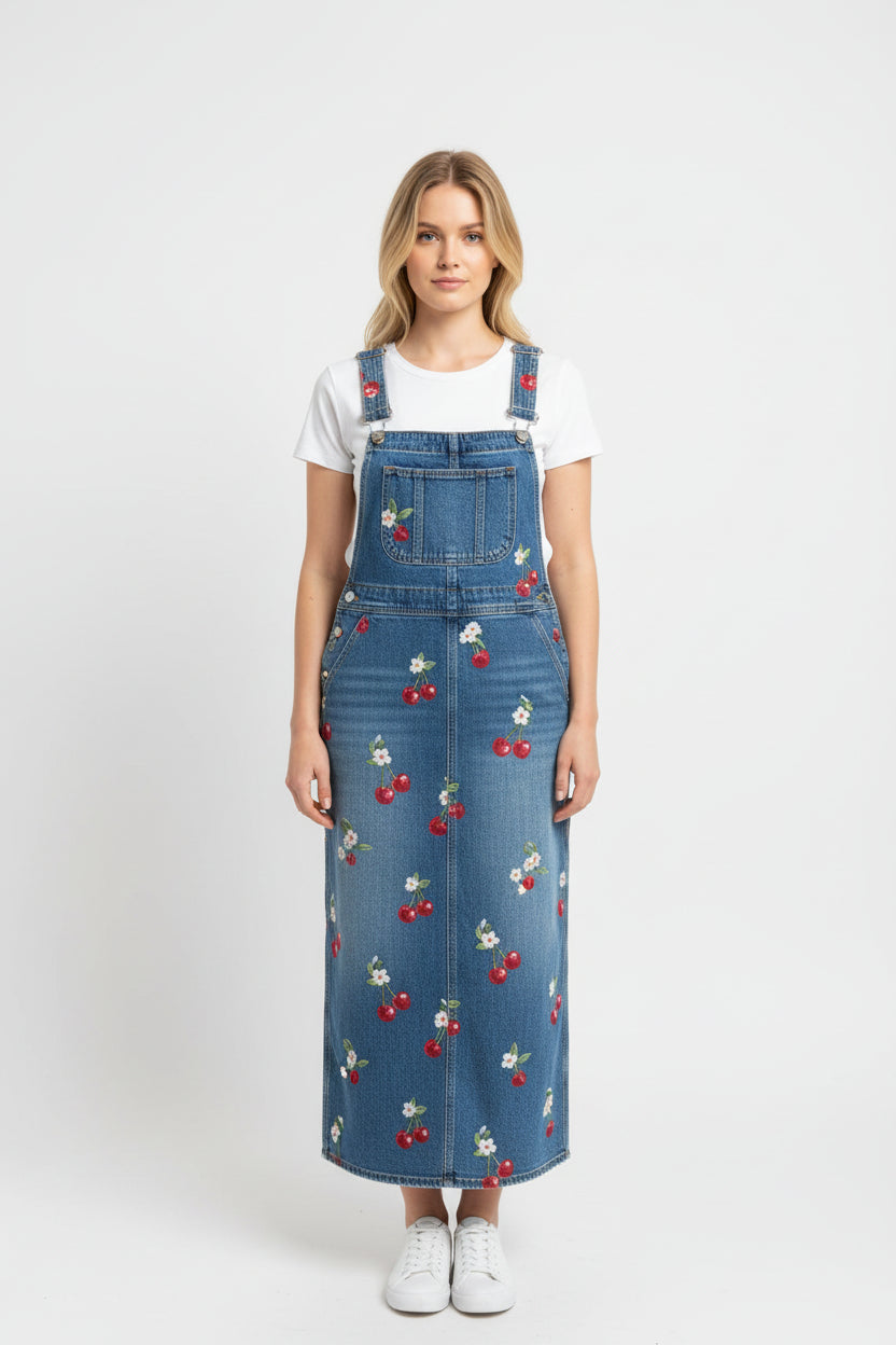 Sarah Overall Dress X Cherry On Top DW-D44107A