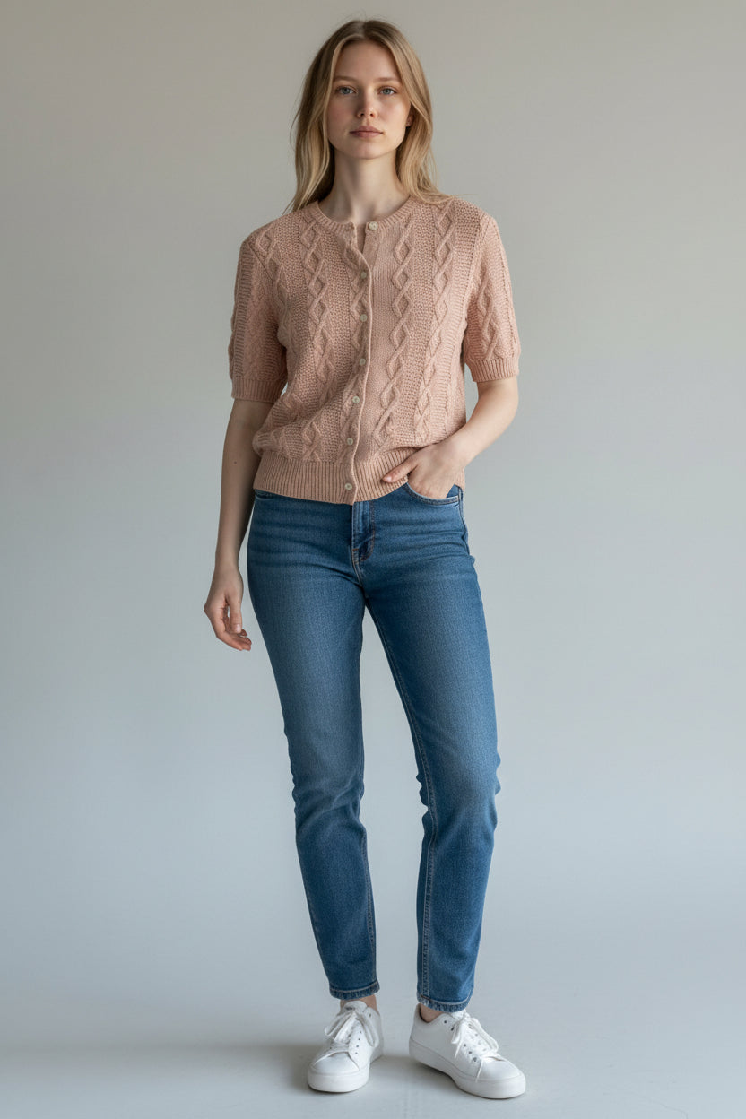 Cable-Knit Cardigan G5W69LS611