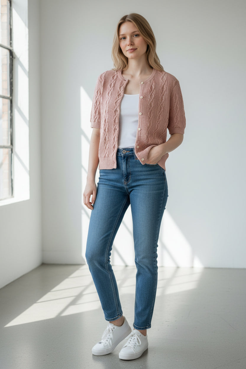 Cable-Knit Cardigan G5W69LS611