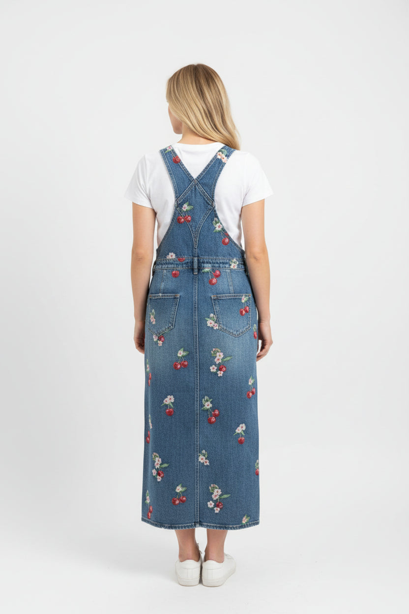 Sarah Overall Dress X Cherry On Top DW-D44107A