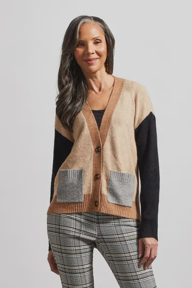 Colorblock Sweater Cardigan