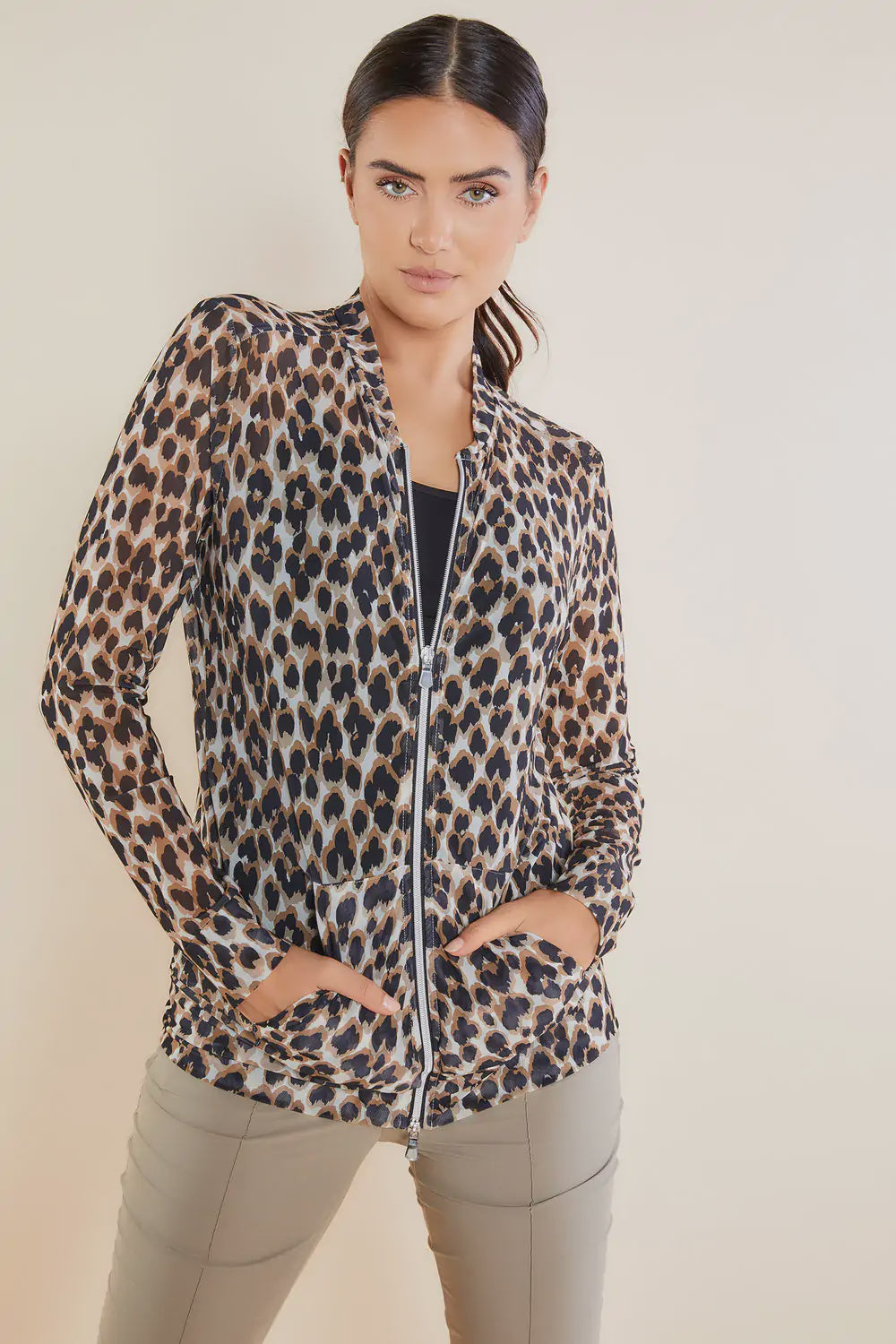 Printed Bailey Mesh Jacket