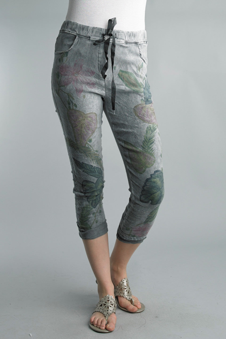 Printed Suede Jogger