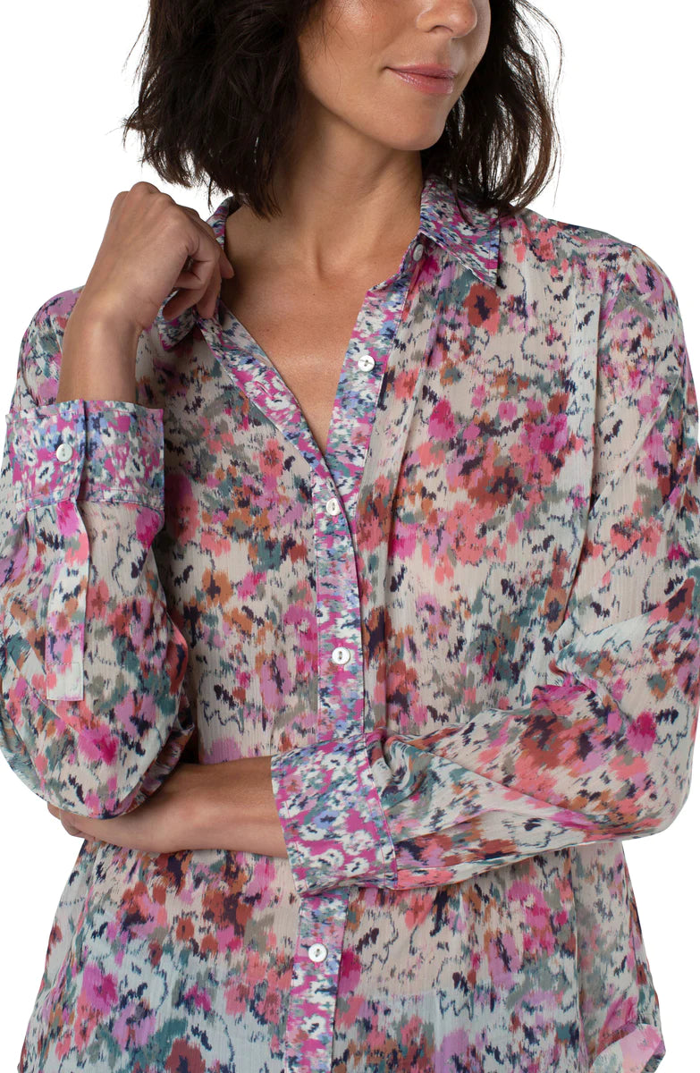 L/S Button Front Shirt