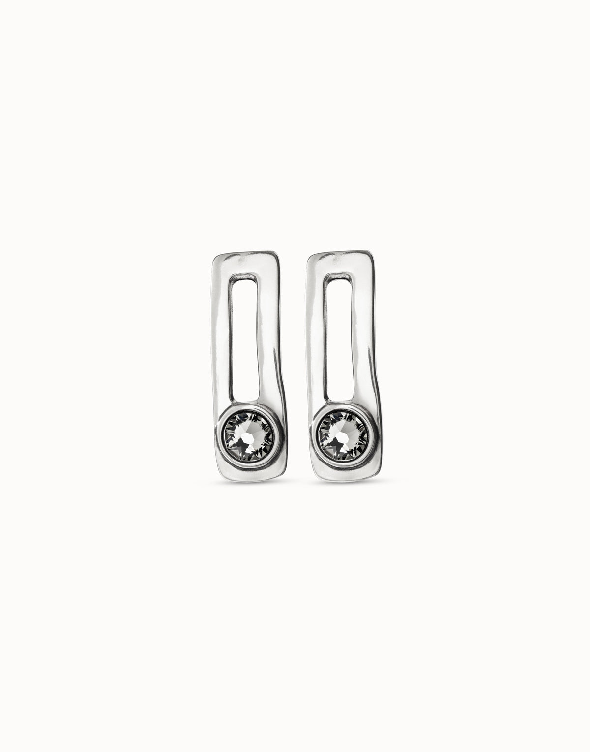 On My Own Silver Earrings