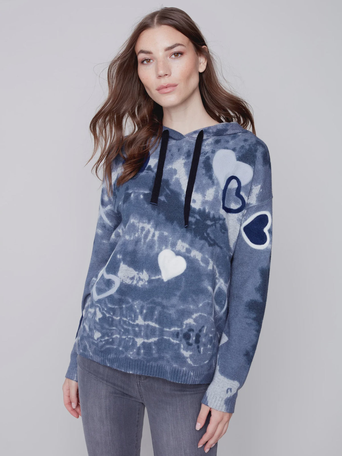 Punch Design Printed Hooded Sweater