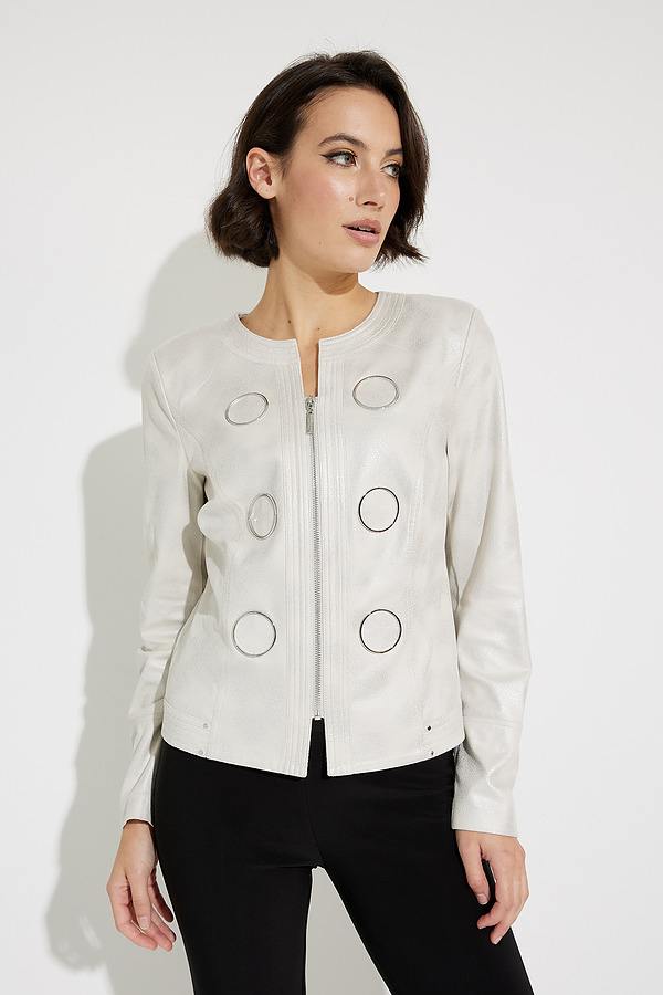 Embossed Faux Leather Jacket