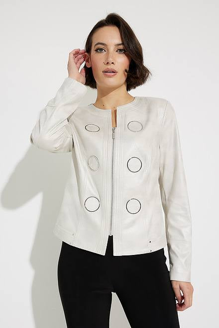 Embossed Faux Leather Jacket