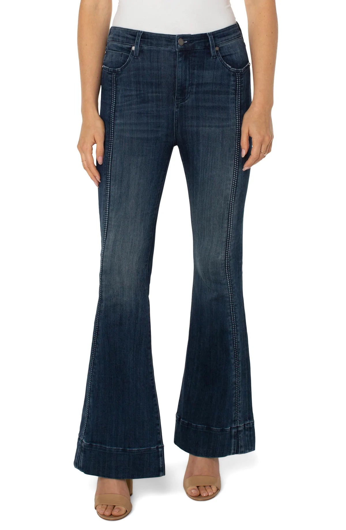 Hannah Super Flare W/Texture Trim Detail