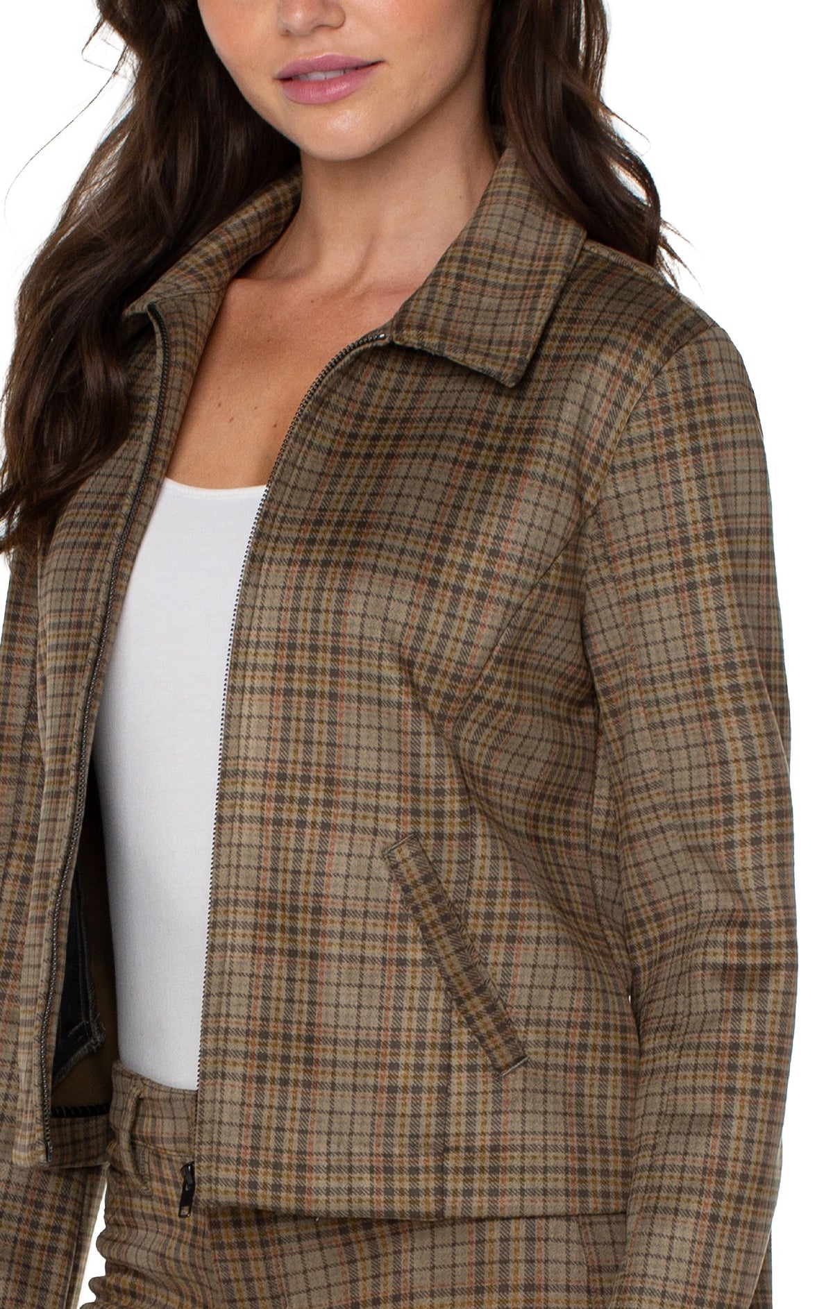 Zip Front Collared Jacket
